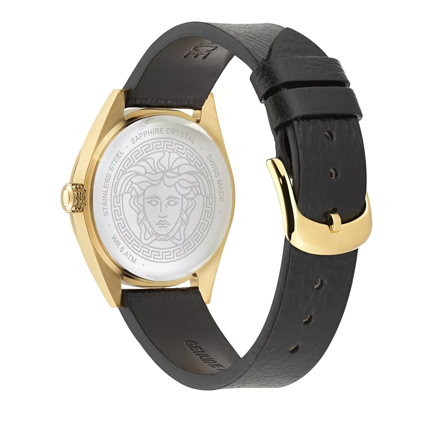 Versace Damen Armbanduhr V-Code Quartz Schwarz VE8I00224 – Bild 3