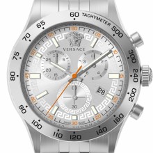 Versace Armbanduhr Unisex Hellenyium Chrono Silber VE2U01325 Versace Armbanduhr Unisex Hellenyium Chrono Silber VE2U01325