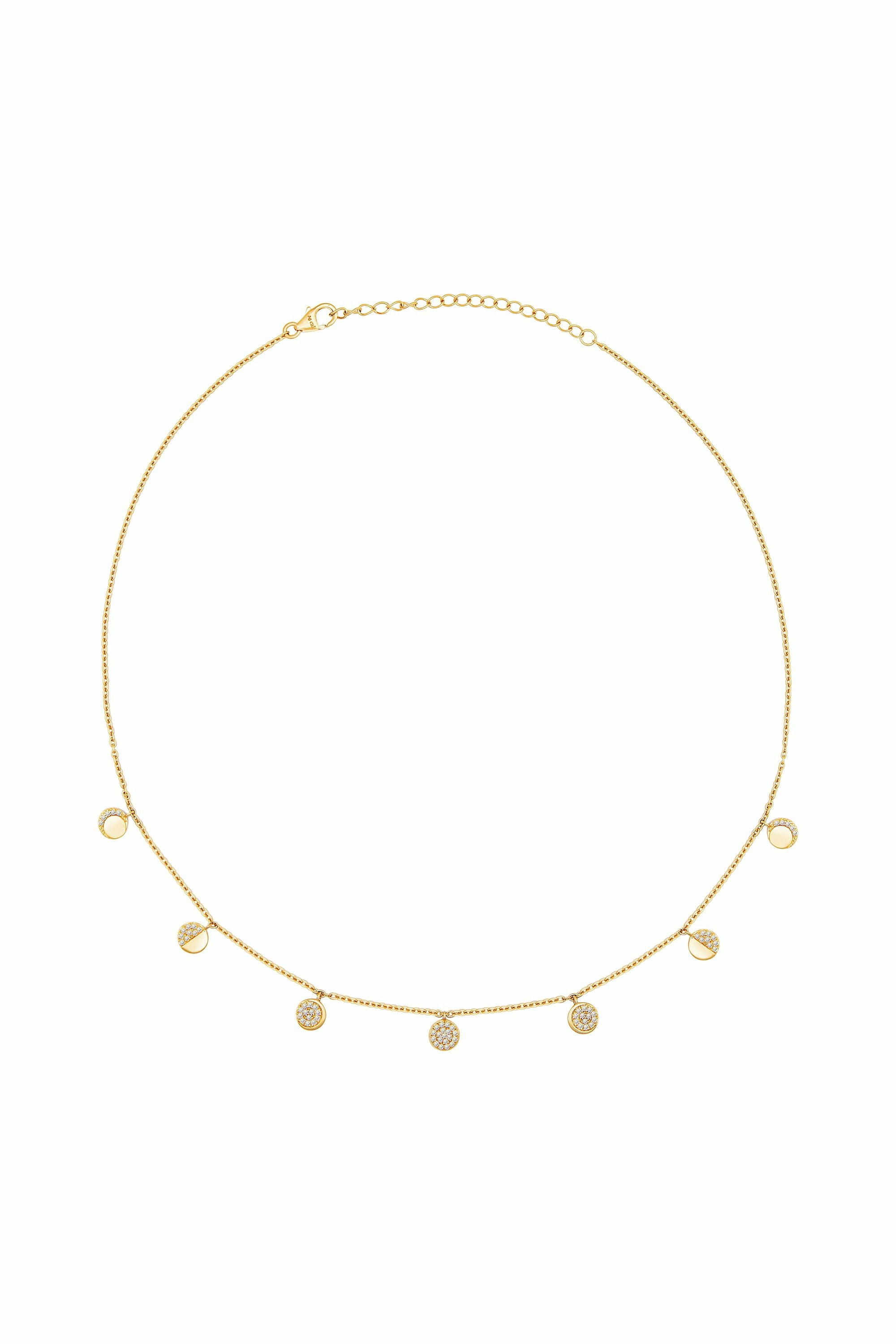 Halskette 925 Silber vergoldet Mondphasen Zirkonia 41185109966942 Halskette 925 Silber vergoldet Mondphasen Zirkonia 41185109966942