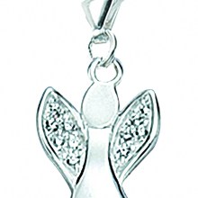 Damen 925 Silber Charms Anhänger Engel mit Zirkonia Damen 925 Silber Charms Anhänger Engel mit Zirkonia