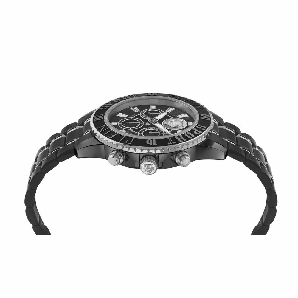 Plein Sport Herren Chronograph Glam Chrono PSMEA0524 Edelstahl / Two‑Tone 44 mm – Bild 3