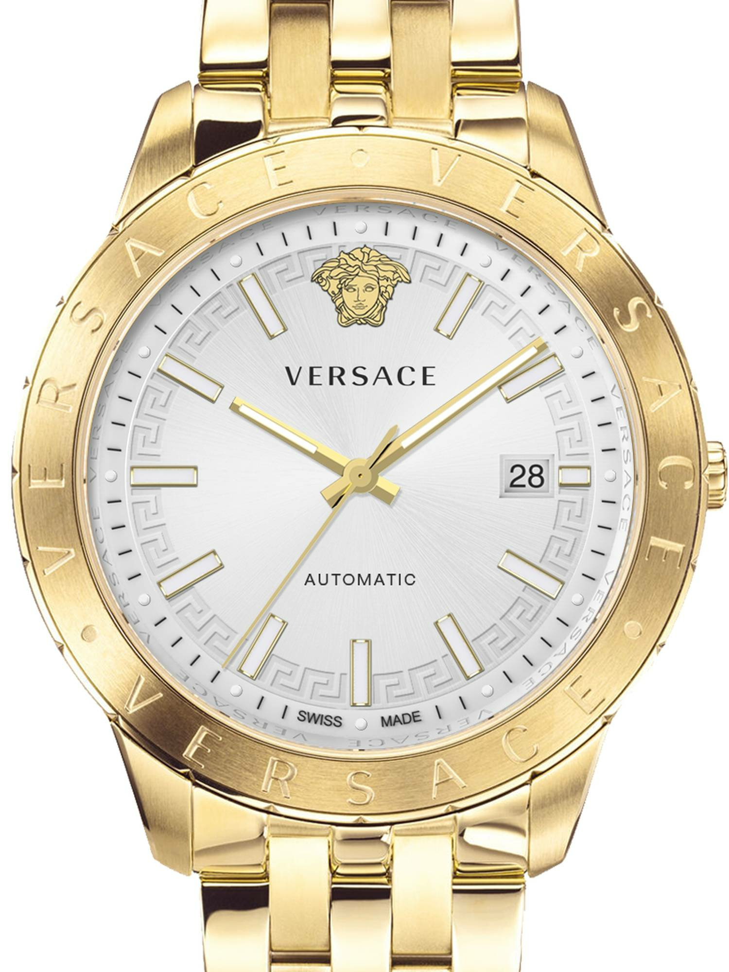 Versace Herren Armbanduhr Univers 43 mm Datumsfenster Armband Edelstahl VE2D005... – Bild 2