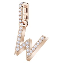 SWAROVSKI Charm für Damen, Alphabet W Kristall Roségold 5440422 SWAROVSKI Charm für Damen, Alphabet W Kristall Roségold 5440422