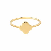 Ring 925 Sterling Silber gelb vergoldet Clover Kleeblatt 41185029292126 Ring 925 Sterling Silber gelb vergoldet Clover Kleeblatt 41185029292126