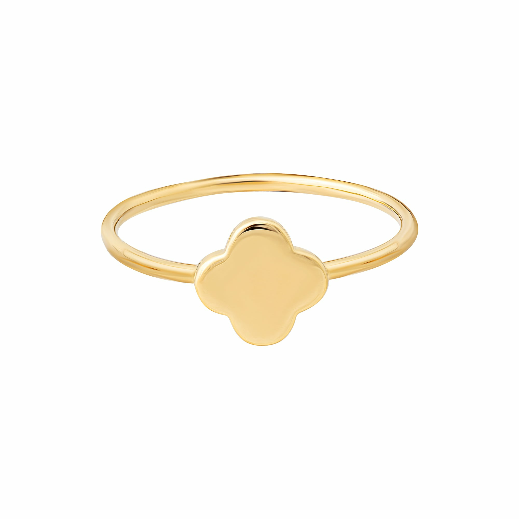 Ring 925 Sterling Silber gelb vergoldet Clover Kleeblatt 41185029292126 Ring 925 Sterling Silber gelb vergoldet Clover Kleeblatt 41185029292126