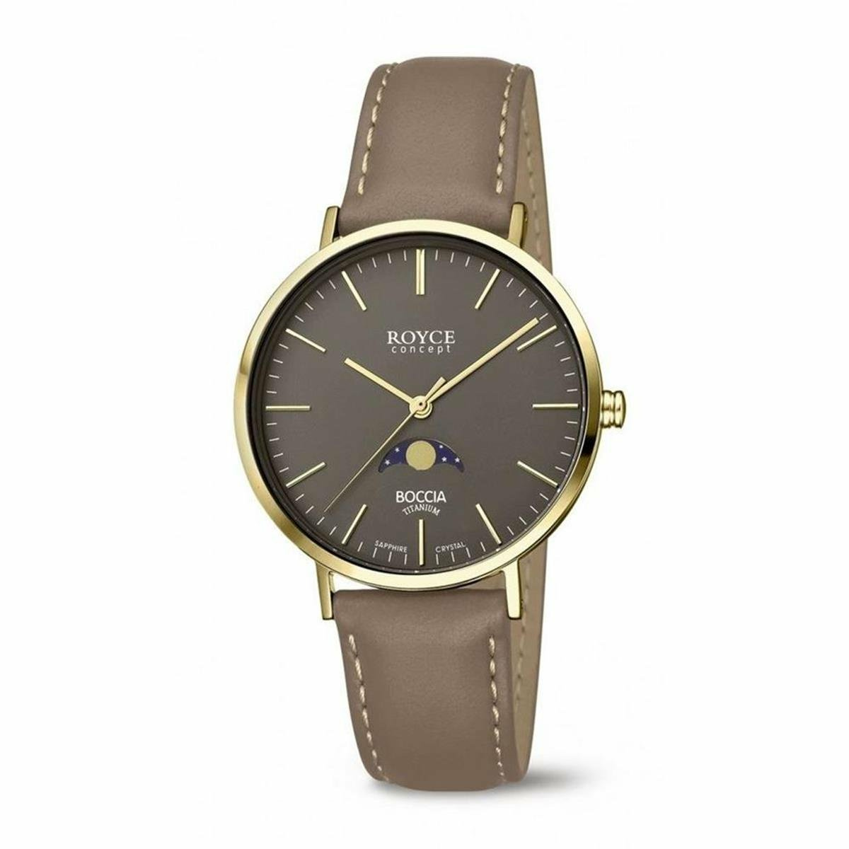 Boccia Herren Analog Quarz Uhr mit Leder Armband 3611-02 Boccia Herren Analog Quarz Uhr mit Leder Armband 3611-02