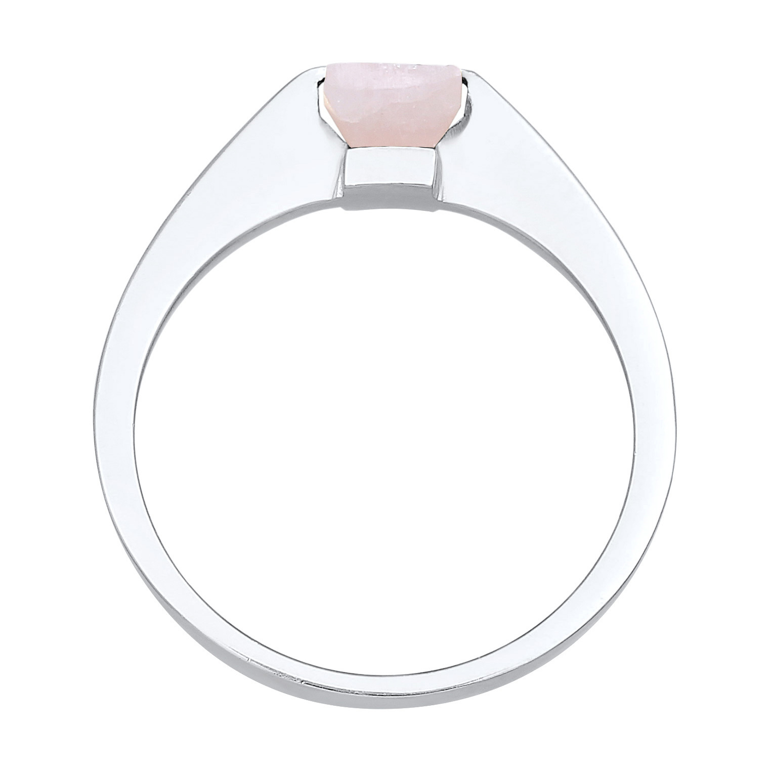 Ring Elli PREMIUM Ring Solitär Rosa Quarz Edelstein Viereck 925 Silber – Bild 2