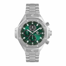Philipp Plein Uhr Herren Plein Chrono Royal Grün/Silber PWLFA0425 Philipp Plein Uhr Herren Plein Chrono Royal Grün/Silber PWLFA0425