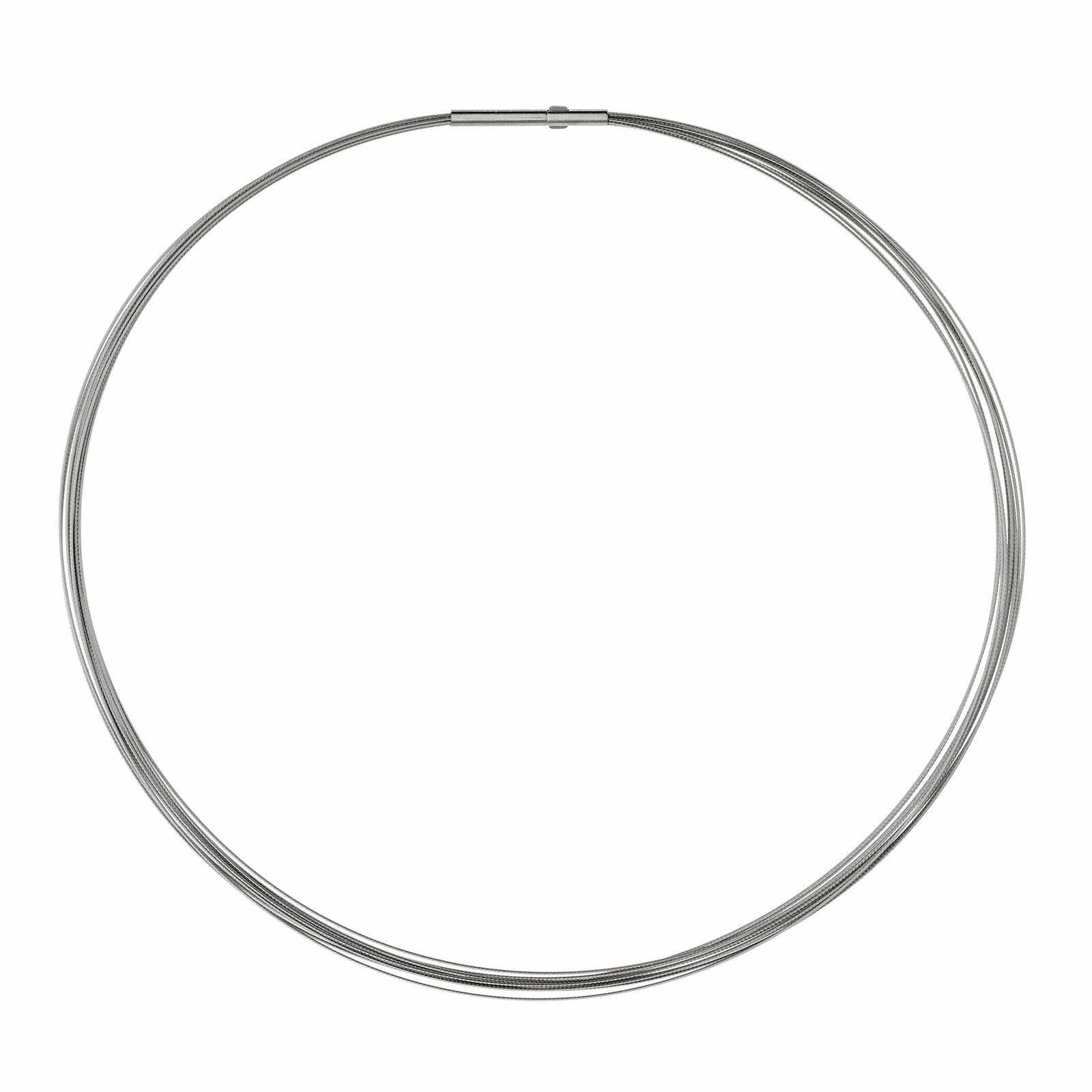 Ernstes Design Damen Halsreif Kette 10-fach Drahtseil Länge 40cm Silber DS10C-40 Ernstes Design Damen Halsreif Kette 10-fach Drahtseil Länge 40cm Silber DS10C-40
