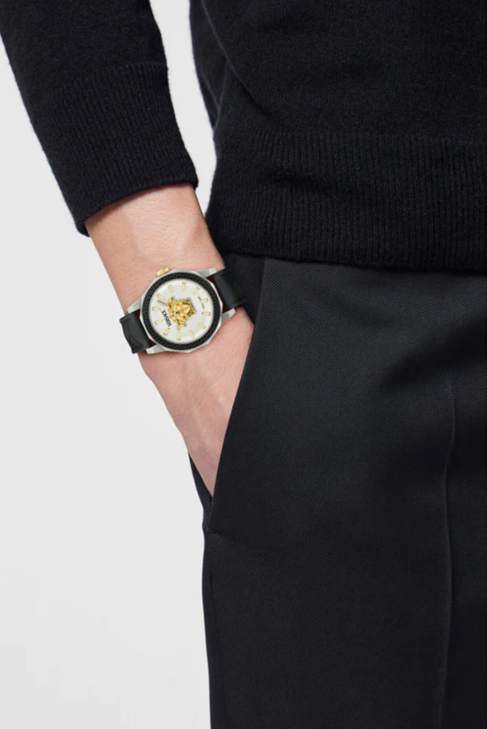 Versace Armbanduhr Unisex Medusa Deco Gent VE9I00124 Silber/Schwarz – Bild 3