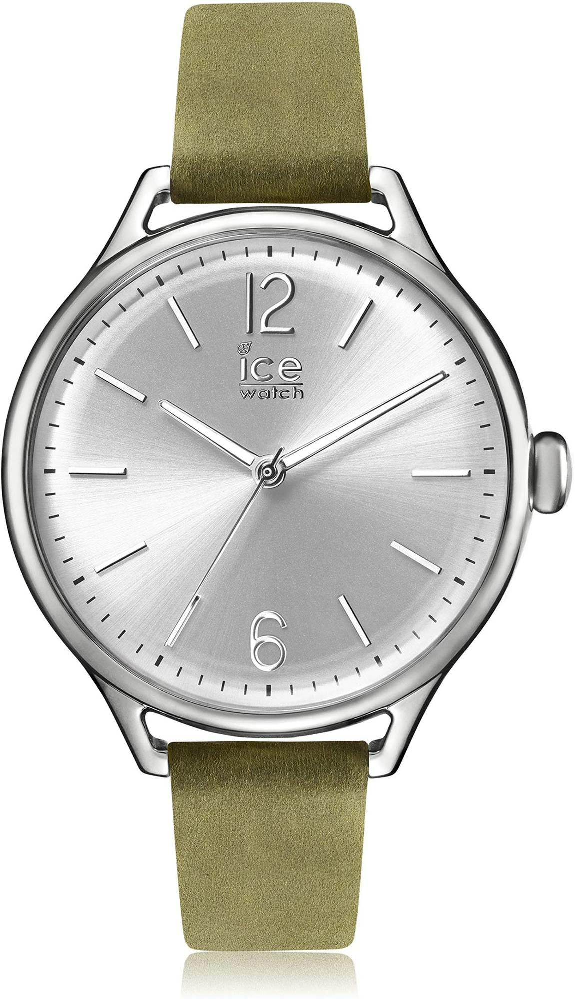 Ice‑Watch Damen Armbanduhr Ice Time Medium Khaki/Silberfarben 013057 – Bild 2