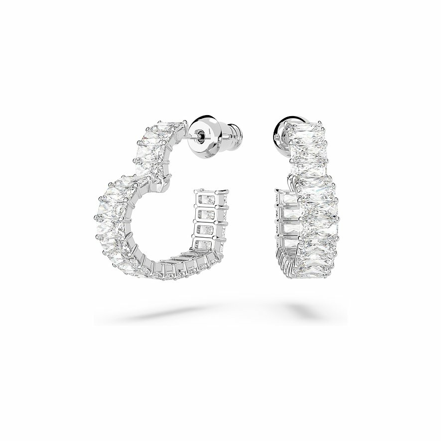 Swarovski Damen Creolen Matrix Silber 5653170 Swarovski Damen Creolen Matrix Silber 5653170