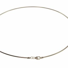 Halsreif Omega 1,2mm - 45cm - 750 Weißgold Halsreif Omega 1,2mm - 45cm - 750 Weißgold
