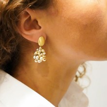 CE GB Cone S Irregluar Double Stones Silver/ Gold CE GB Cone S Irregluar Double Stones Silver/ Gold