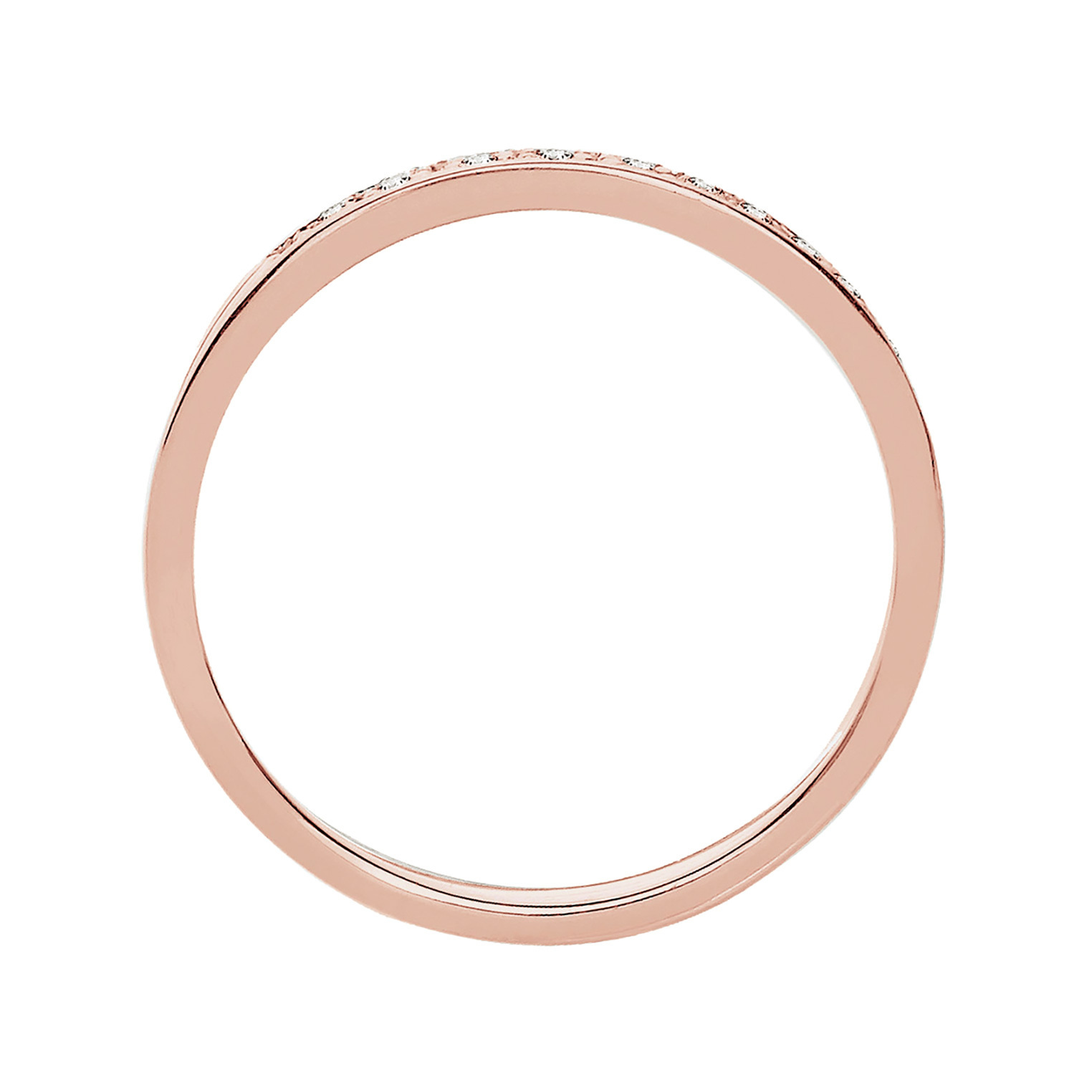 Ring Aufsteckring Funkelnd Diamant (0.04 ct) 925 Silber – Bild 3