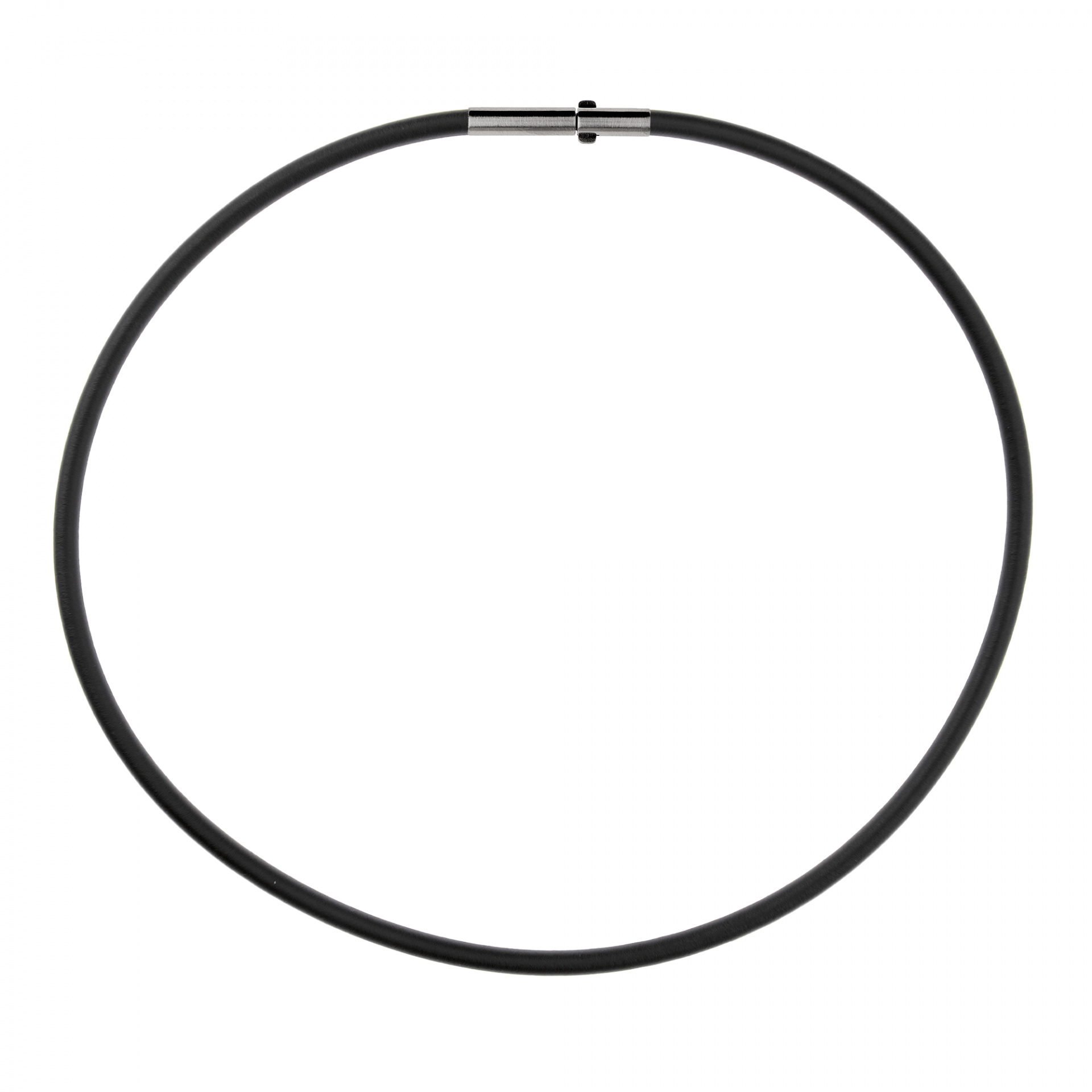 Ernstes Design Damen Kautschukhalsreif 40cm Schwarz KS4C-40 – Bild 3