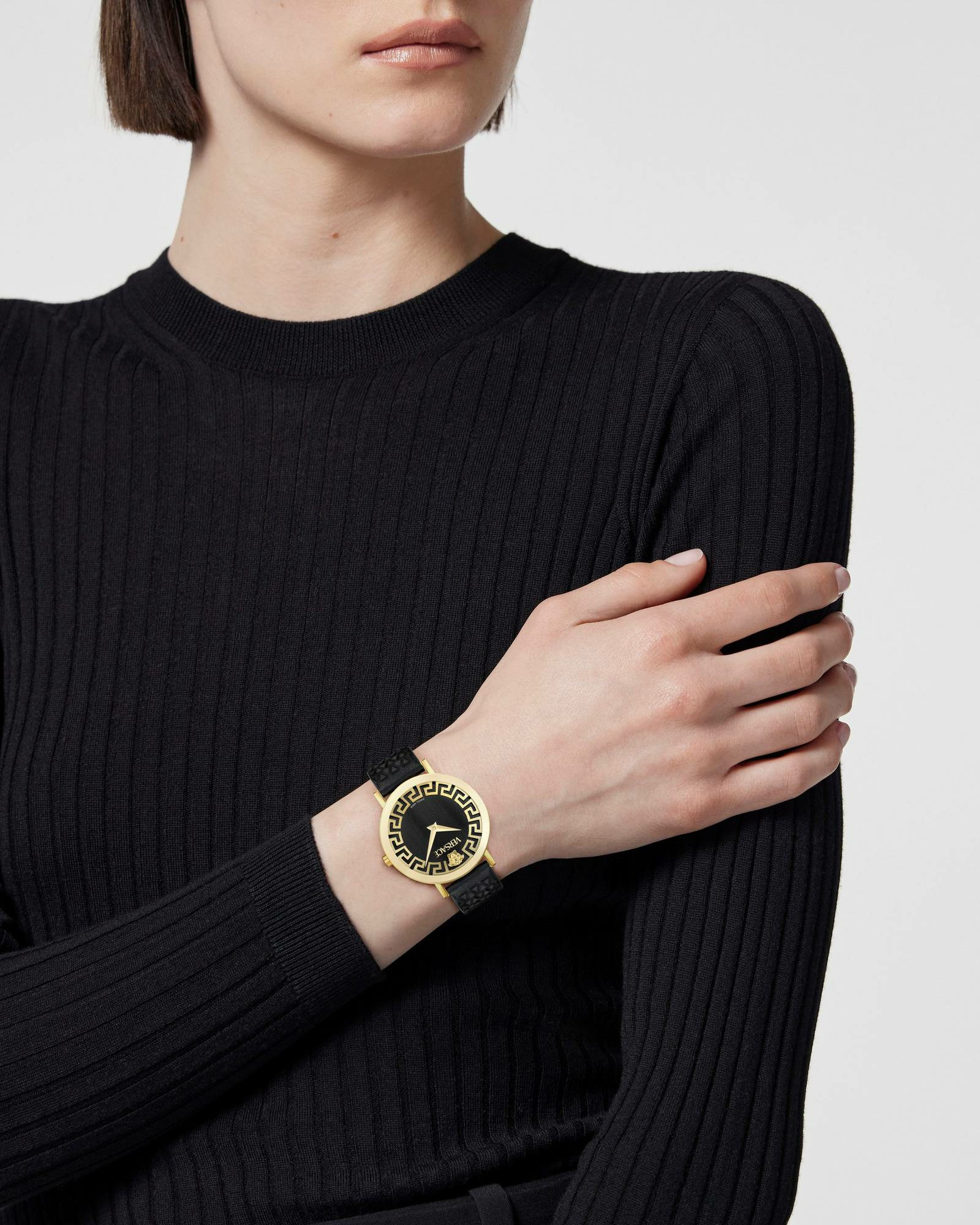 Versace Armbanduhr Damen Daedalus Schwarz/Gold VE9A00224 – Bild 3