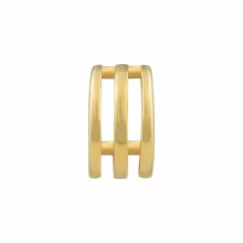 Ear Cuff 925 Sterling Silber gelb vergoldet Triple Design 41185106427998 Ear Cuff 925 Sterling Silber gelb vergoldet Triple Design 41185106427998