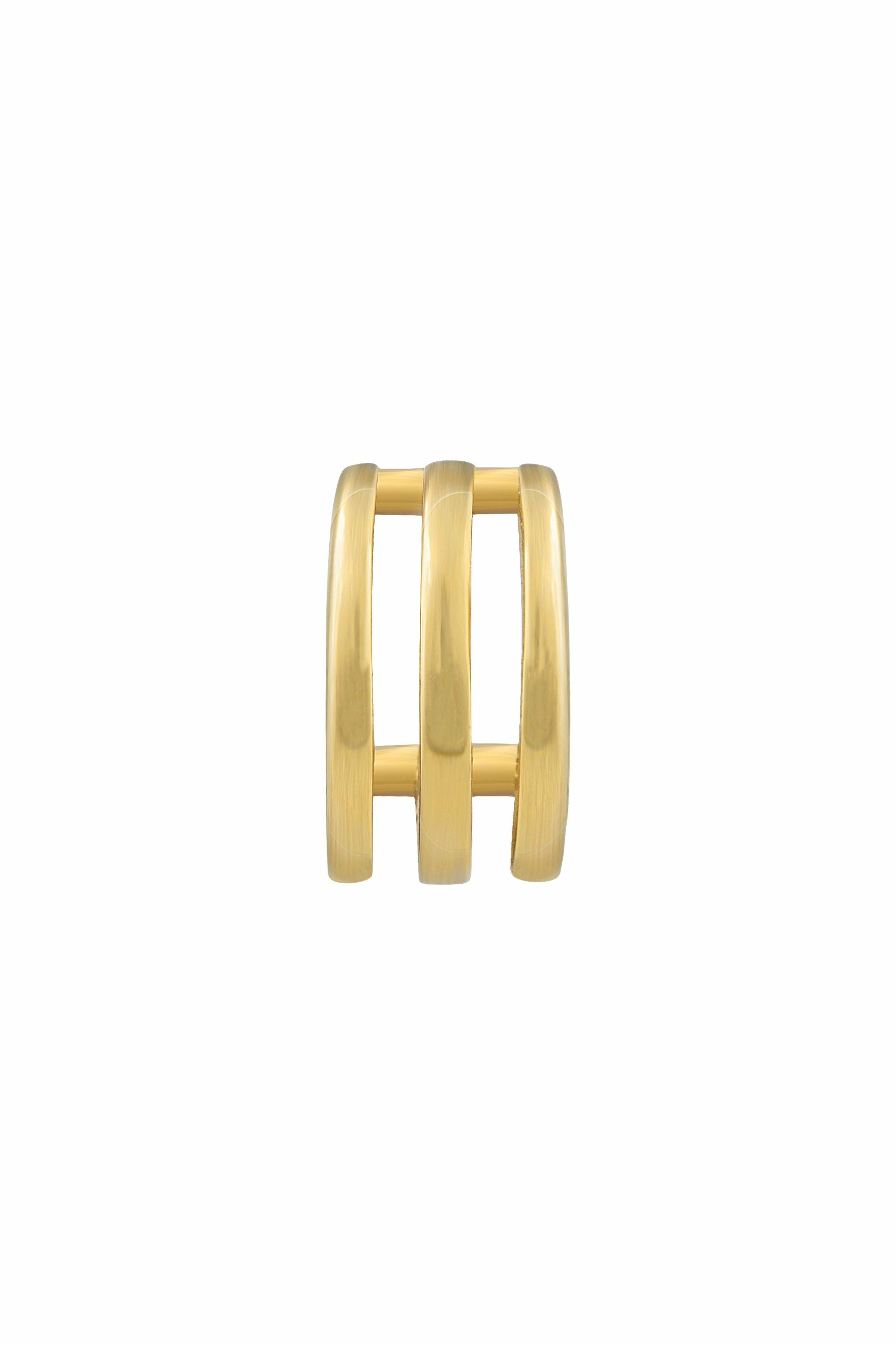 Ear Cuff 925 Sterling Silber gelb vergoldet Triple Design 41185106427998 Ear Cuff 925 Sterling Silber gelb vergoldet Triple Design 41185106427998