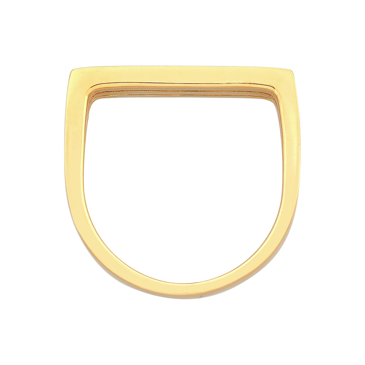 Ring Elli PREMIUM Ring Siegelring Rechteck Unisex 925 Silber rhodiniert – Bild 2