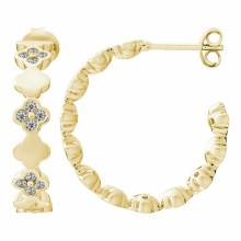 Creolen 925 Sterling Silber vergoldet Kleeblatt Zirkonia 41185170325598 Creolen 925 Sterling Silber vergoldet Kleeblatt Zirkonia 41185170325598