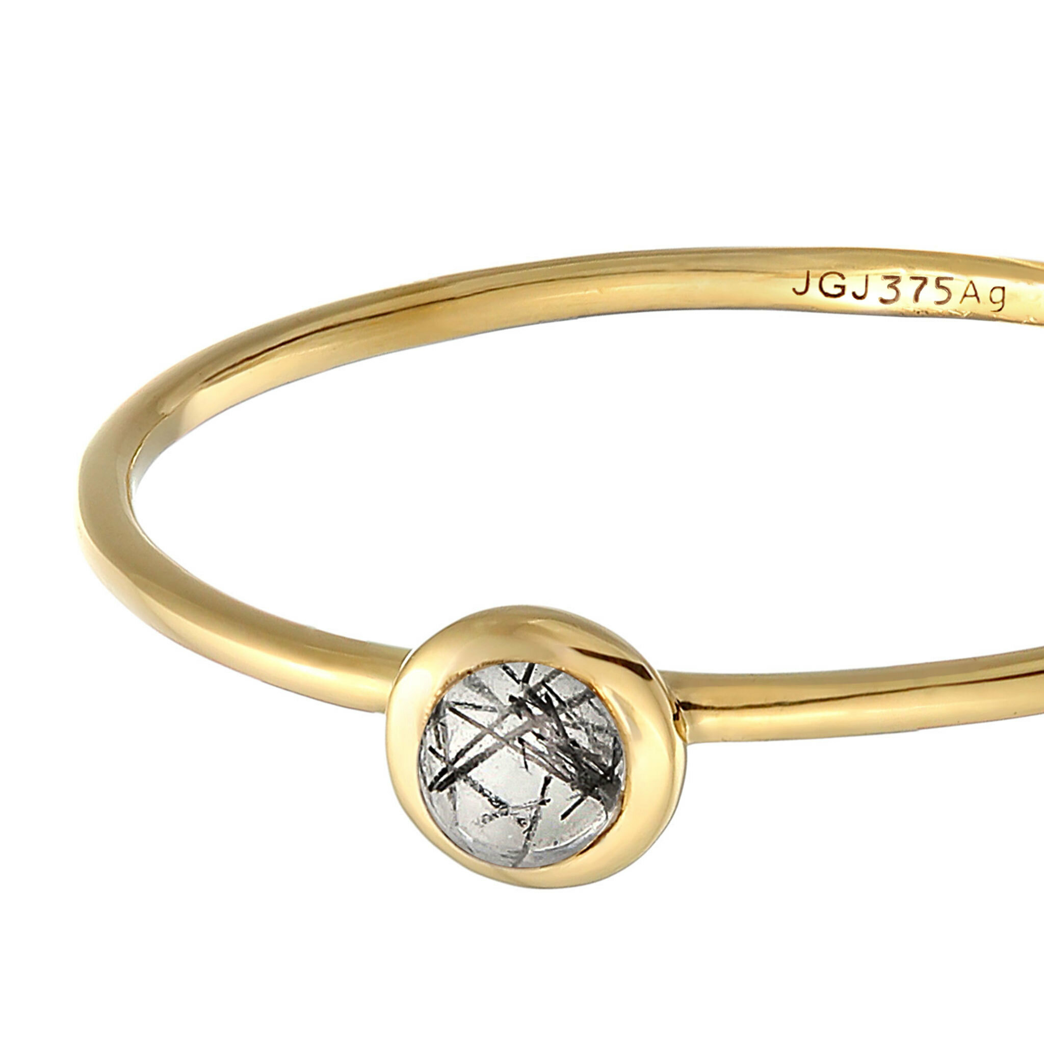 Ring Turmalin Solitär 375 Gelbgold – Bild 3