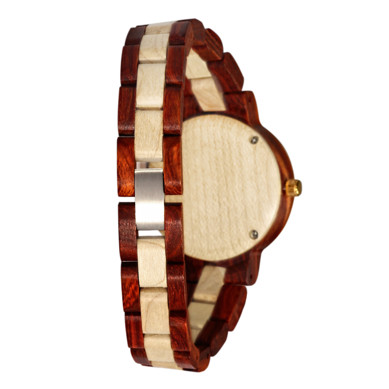 Edenhölzer Damen Armbanduhr Hardlex Marie Galante Datumsanzeige – Bild 3