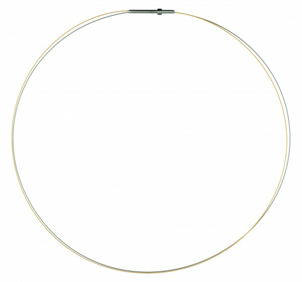 Ernstes design Damen Halsreif 2-Fach Drahtseil Länge 42cm Bicolor DS2C-BI-42 – Bild 3