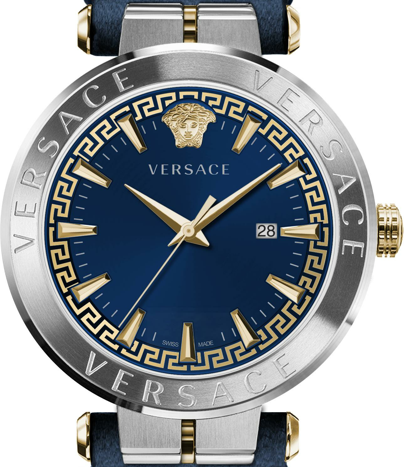 Versace Herren Armbanduhr AION 44 mm Armband Leder VE2G002 21 – Bild 2