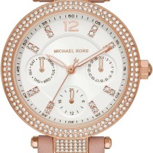 MICHAEL KORS Damen Armbanduhr 33 mm Zirkonia auf der Lünette Armband Leder MK291... MICHAEL KORS Damen Armbanduhr 33 mm Zirkonia auf der Lünette Armband Leder MK291...