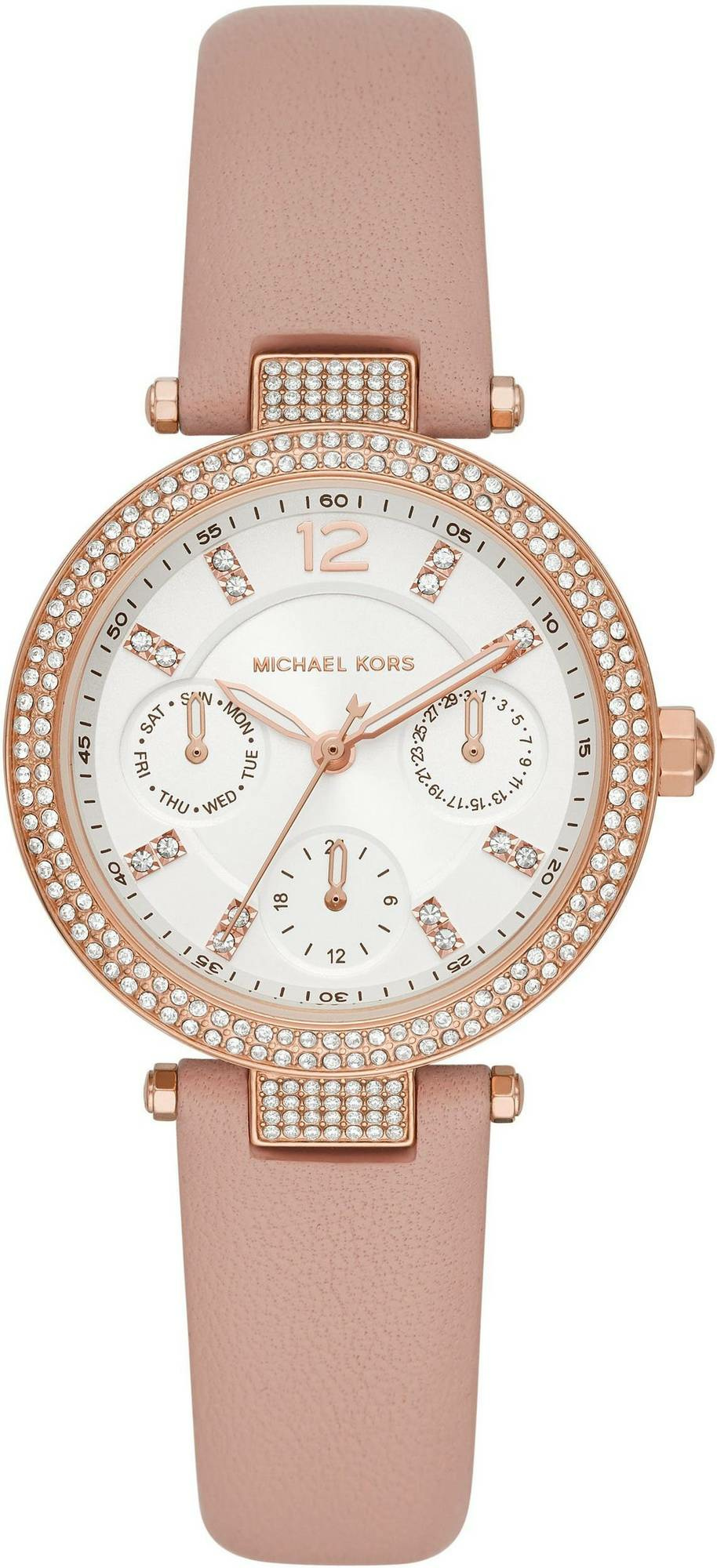 MICHAEL KORS Damen Armbanduhr 33 mm Zirkonia auf der Lünette Armband Leder MK291... MICHAEL KORS Damen Armbanduhr 33 mm Zirkonia auf der Lünette Armband Leder MK291...