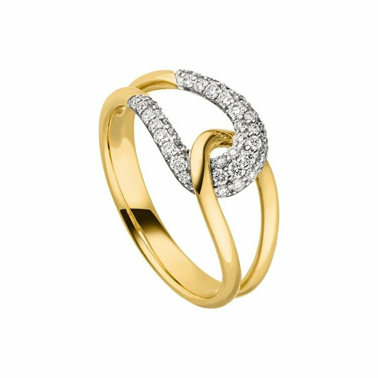 Damenring Elaine Firenze 14ct. Gelb/Weißgold 75040350R/3 Damenring Elaine Firenze 14ct. Gelb/Weißgold 75040350R/3