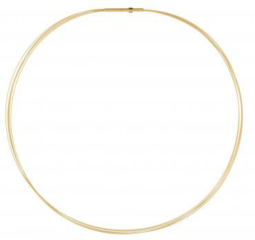 Ernstes Design Damen Halsreif 5-Fach Drahtseil Länge 42cm Gold DS5C-GG-42 Ernstes Design Damen Halsreif 5-Fach Drahtseil Länge 42cm Gold DS5C-GG-42
