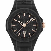 Philipp Plein Unisex Uhr New Fearless PSHDA0524 Schwarz Kunststoff 46 mm Philipp Plein Unisex Uhr New Fearless PSHDA0524 Schwarz Kunststoff 46 mm