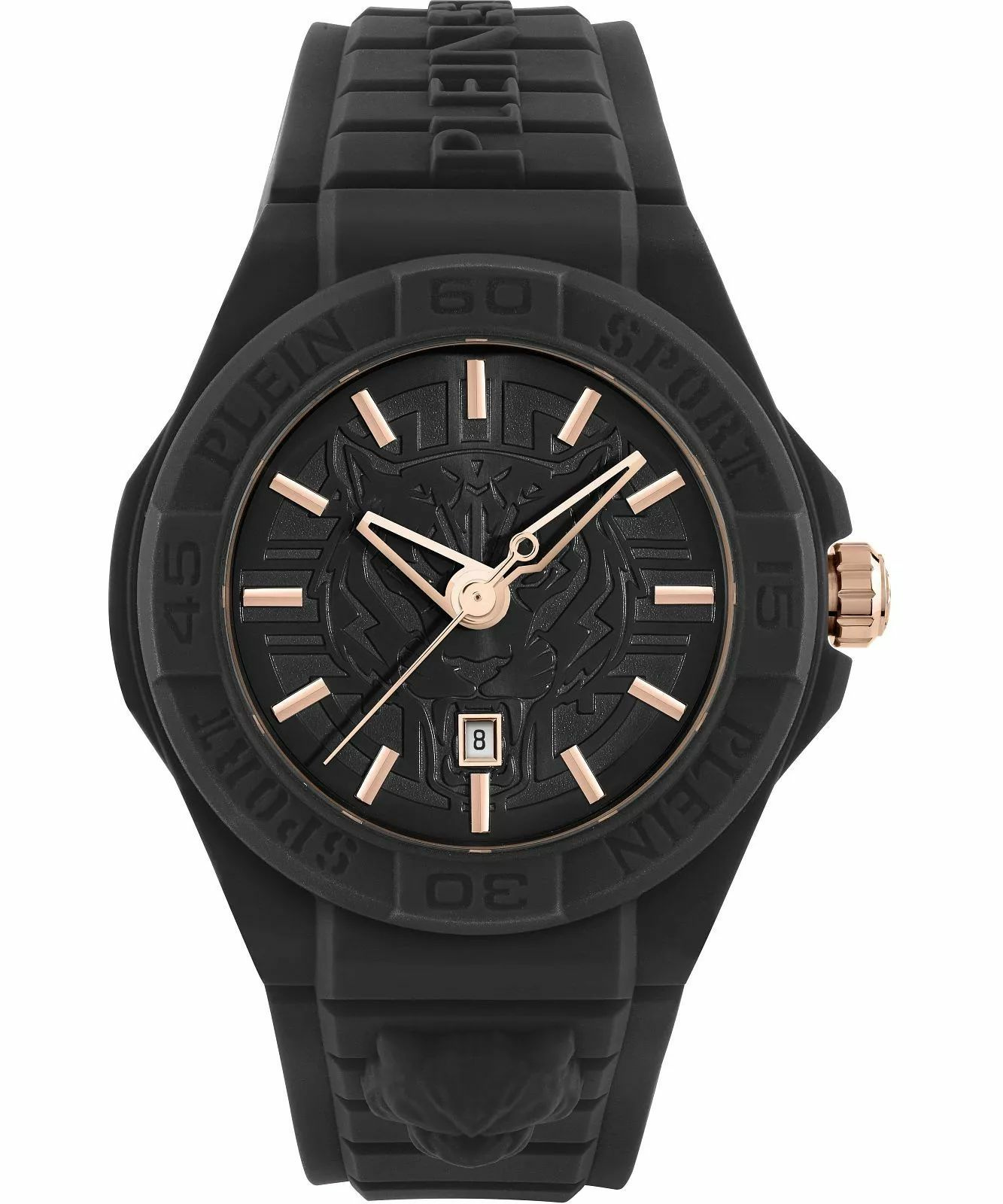 Philipp Plein Unisex Uhr New Fearless PSHDA0524 Schwarz Kunststoff 46 mm Philipp Plein Unisex Uhr New Fearless PSHDA0524 Schwarz Kunststoff 46 mm