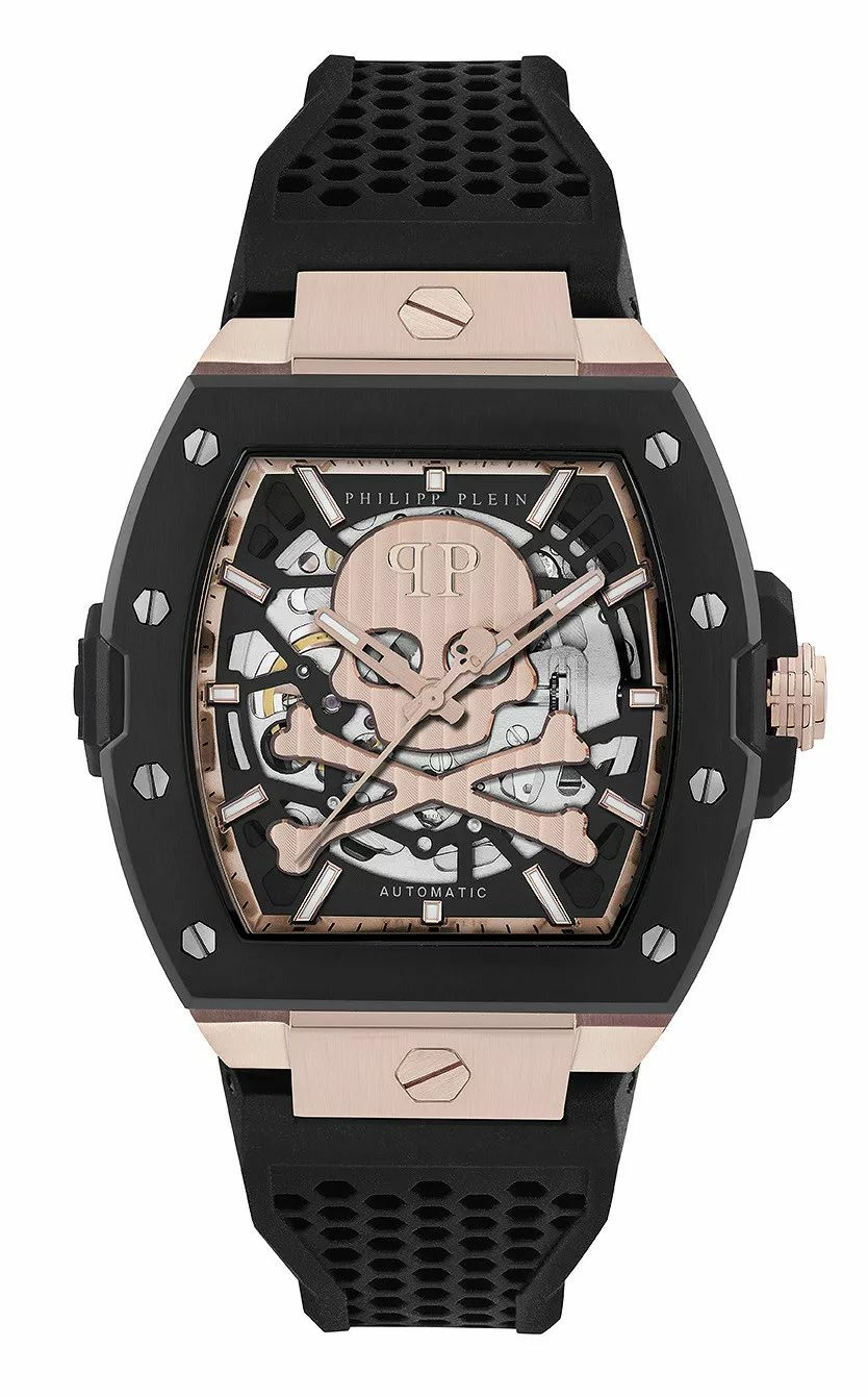 Philipp Plein Herren Automatikuhr The $keleton 2.0 PWJFA0225 Schwarz Edelstahl 4... Philipp Plein Herren Automatikuhr The $keleton 2.0 PWJFA0225 Schwarz Edelstahl 4...