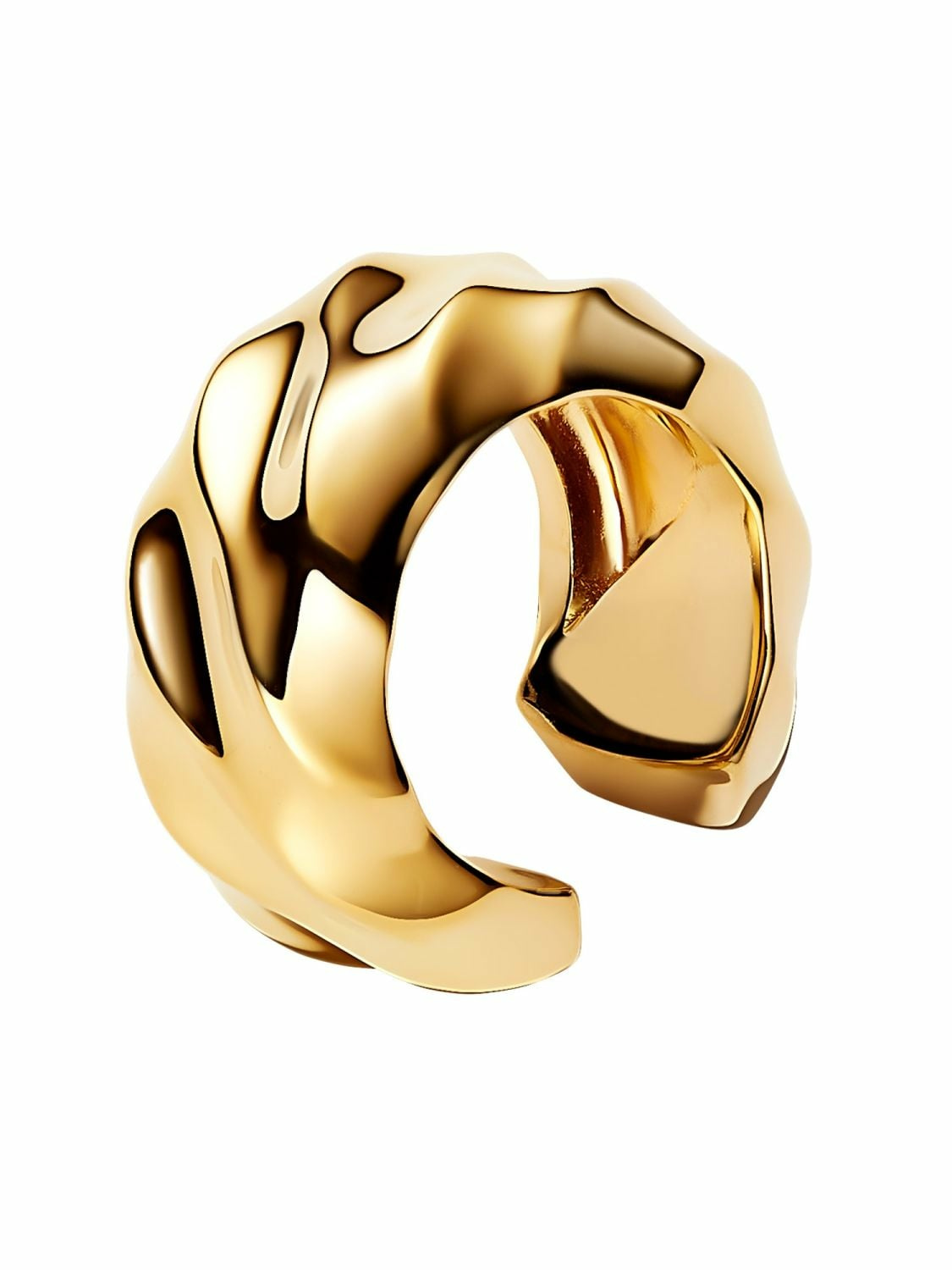 Pandora Einzelner Ohrring Ear Cuff Wellig Goldfarben 263872C00 Pandora Einzelner Ohrring Ear Cuff Wellig Goldfarben 263872C00