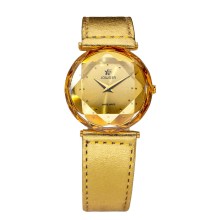 Jowissa Damenuhr Cubic Zirkonia gold Lederarmband J6.071.M Jowissa Damenuhr Cubic Zirkonia gold Lederarmband J6.071.M