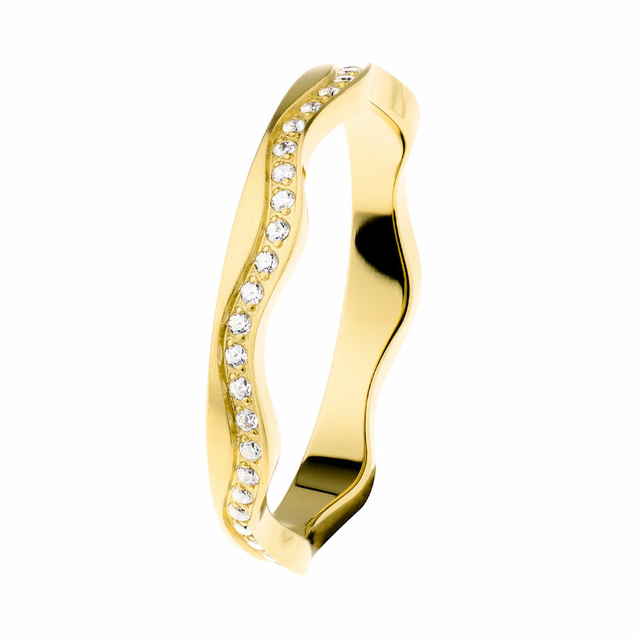 Ernstes Design Damen Zirkonia Ring Größe 57 Gold R561-57 Ernstes Design Damen Zirkonia Ring Größe 57 Gold R561-57