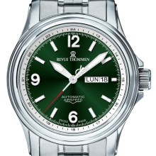 Revue Thommen Armbanduhr Herren Automatikuhr 16040.2434 Grün/Silber Revue Thommen Armbanduhr Herren Automatikuhr 16040.2434 Grün/Silber