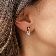 Ohrstecker 925/ Sterling Silber vergoldet Howlith 41184660979806 Ohrstecker 925/ Sterling Silber vergoldet Howlith 41184660979806