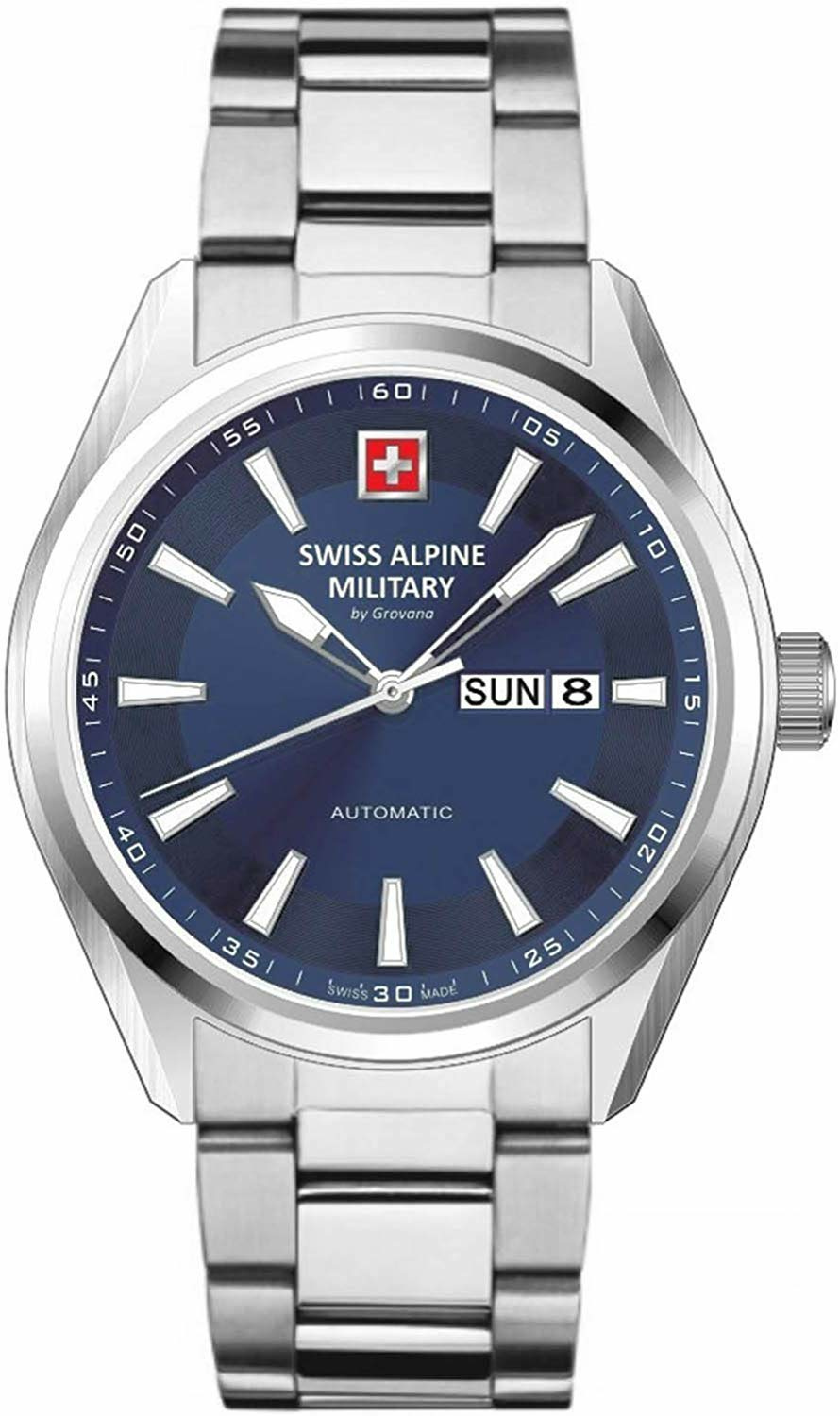 Swiss Alpine Military Herren Armbanduhr Automatic with Sapphire Crystal Selitta ... Swiss Alpine Military Herren Armbanduhr Automatic with Sapphire Crystal Selitta ...