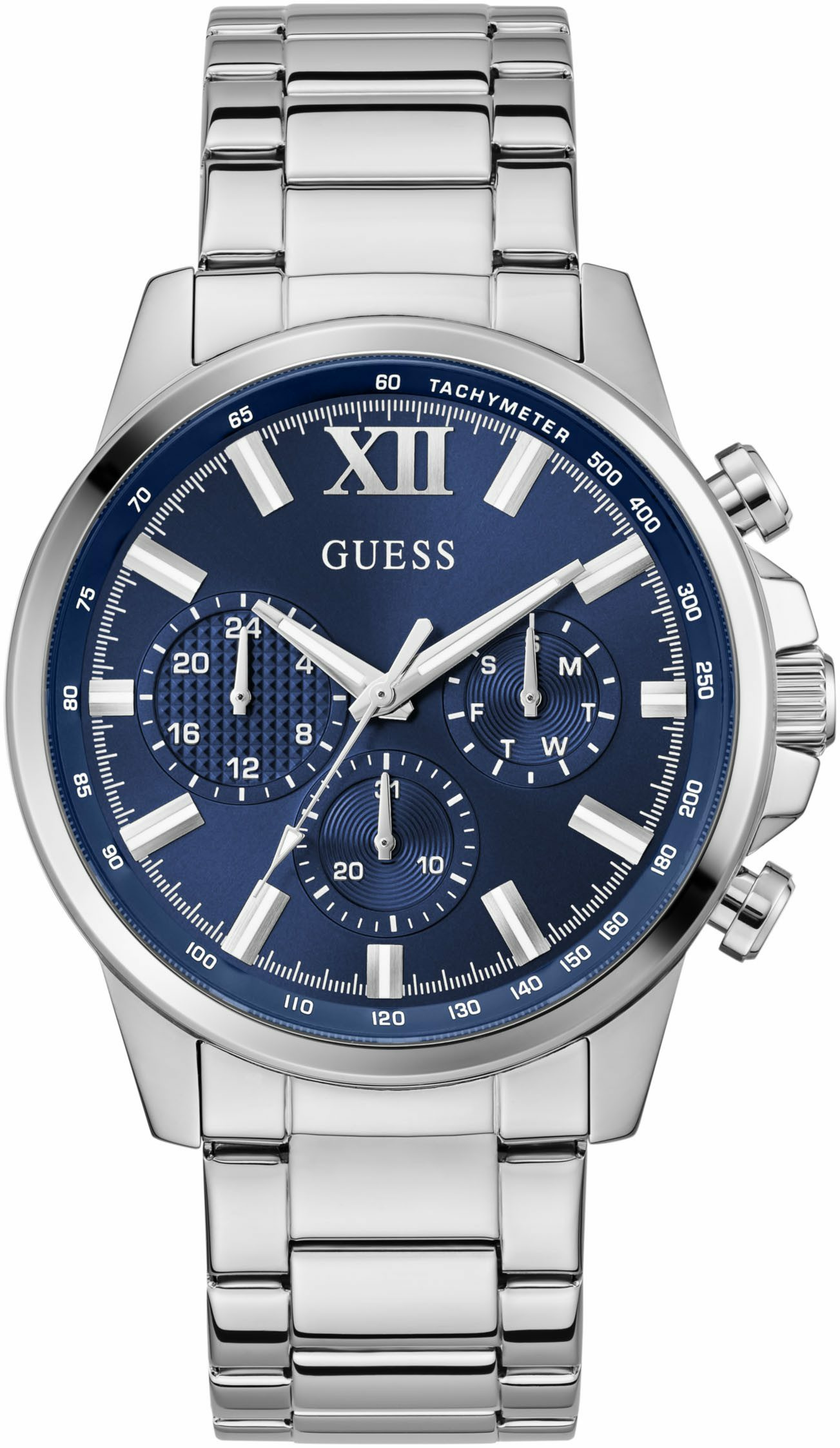 Guess Herren Armbanduhr Silberfarben GD WALKER GW0900G4 Guess Herren Armbanduhr Silberfarben GD WALKER GW0900G4