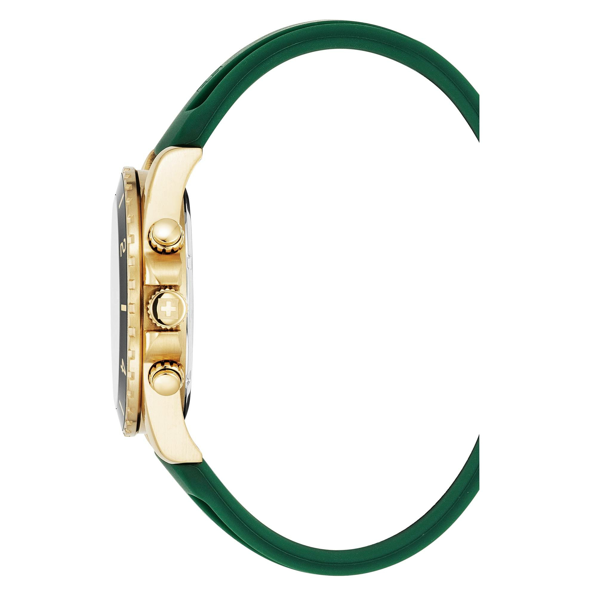 Swiss Alpine Military Herrenuhr 7034.9818 Sierra, Chronograph, Edelstahl, Grün-G... – Bild 3