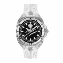 Plein Sport Uhr Unisex THUNDER FORCE PS8BA0224 Weiß / Schwarz Plein Sport Uhr Unisex THUNDER FORCE PS8BA0224 Weiß / Schwarz