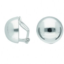 Damen 925 Silber Ohrringe  Ohrclips Ø 13,7 mm Damen 925 Silber Ohrringe  Ohrclips Ø 13,7 mm