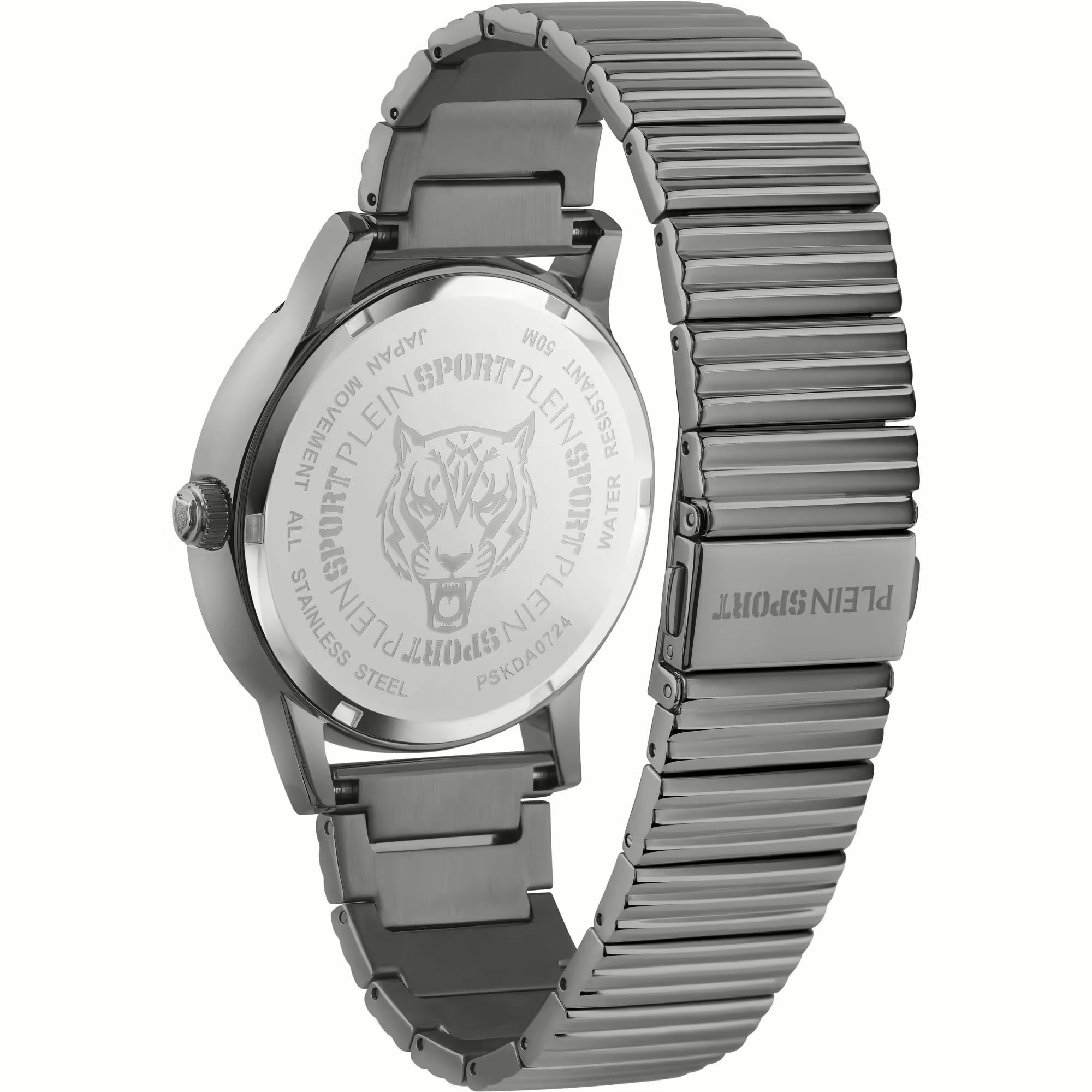 Plein Sport Unisex Uhr IRON TIGER PSKDA0724 Blau Grau Edelstahl 44 mm – Bild 2