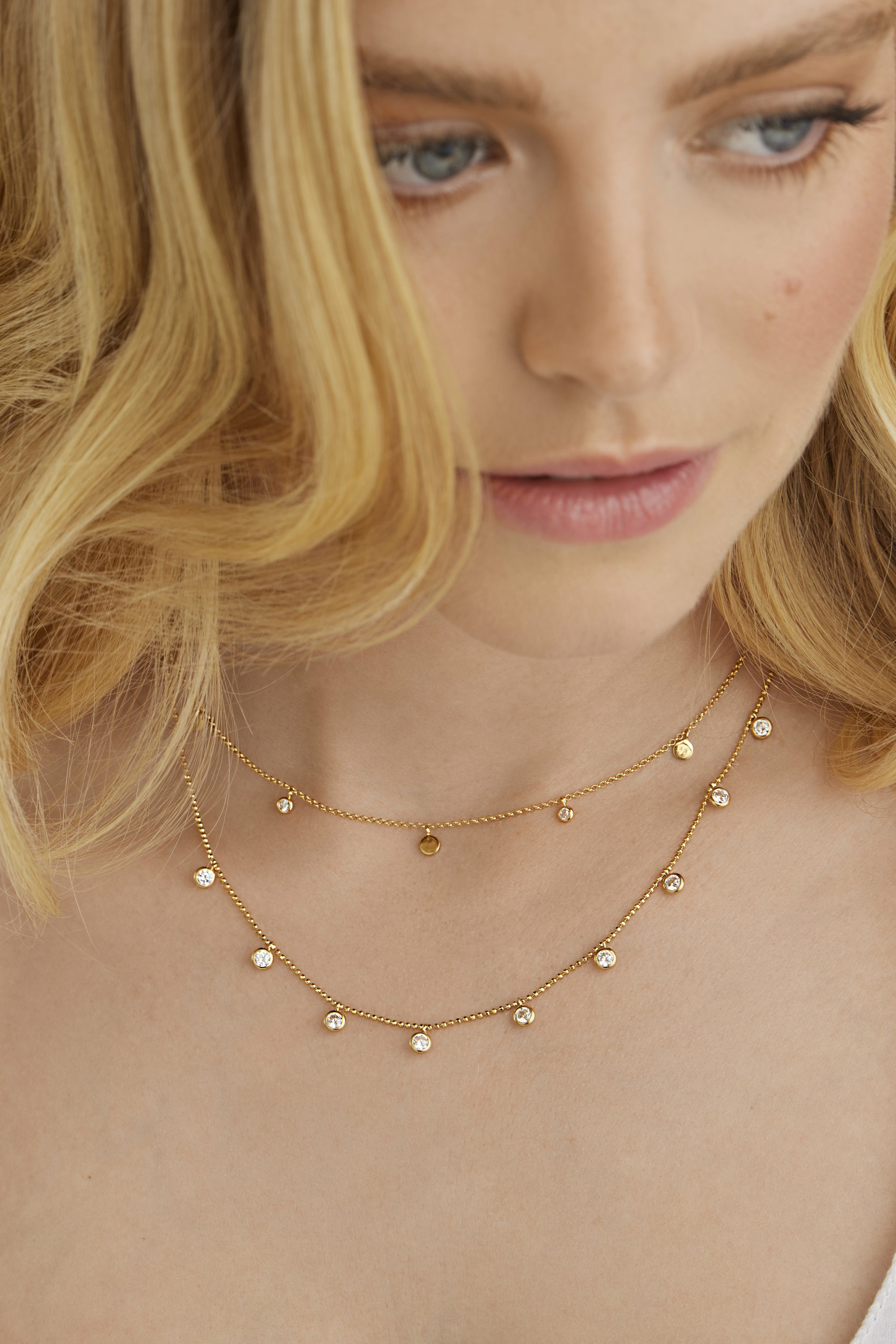 Collier 925/- Sterling Silber vergoldet Anhänger rund Zirkonia 41184804995166