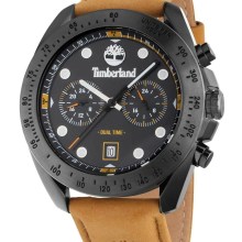 Timberland Herren Analog Quarz Uhr Carrigan Dual Time mit Leder Armband TDWGF223... Timberland Herren Analog Quarz Uhr Carrigan Dual Time mit Leder Armband TDWGF223...
