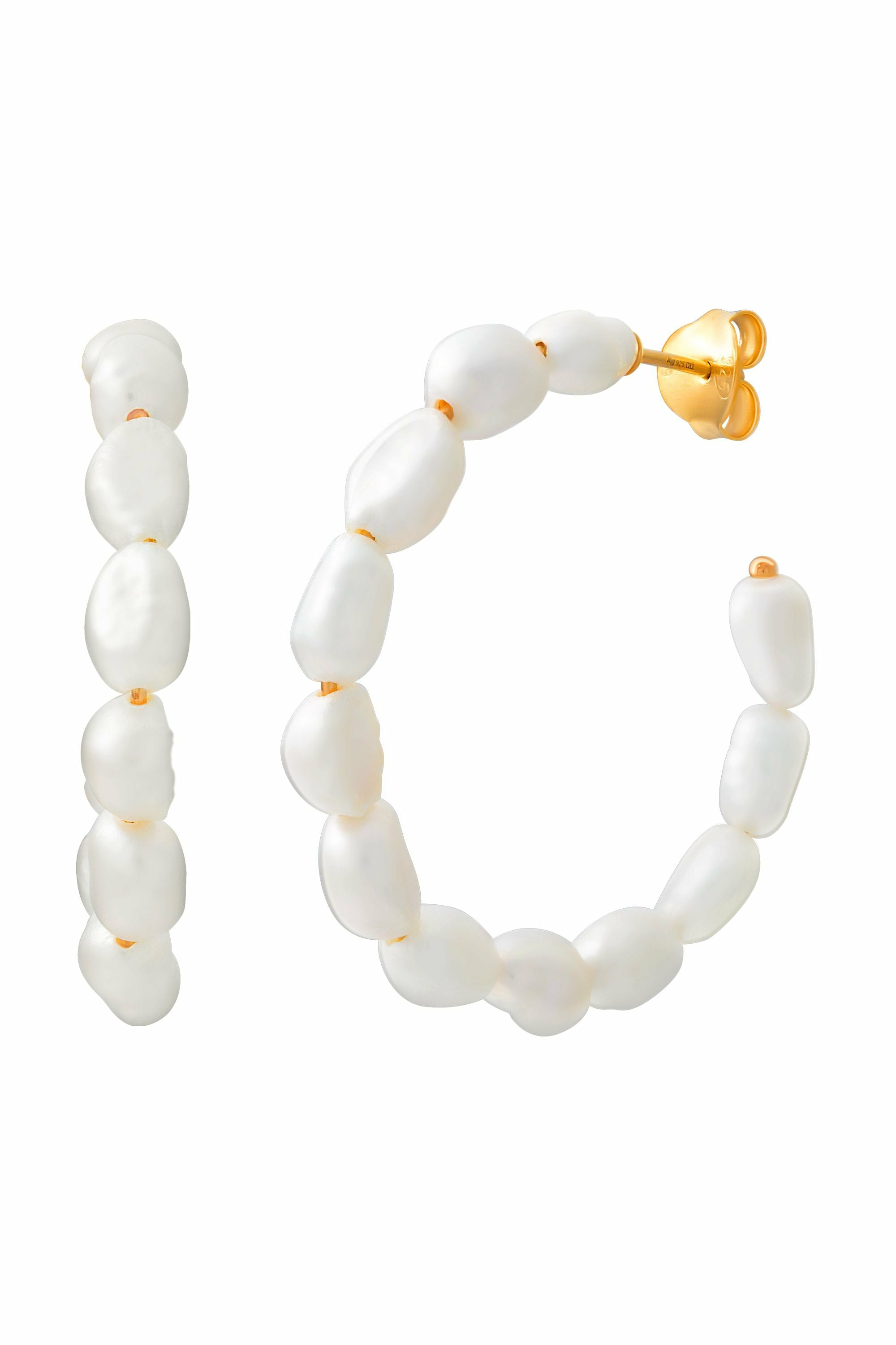 Creole 925 Silber vergoldet Perlen 41185166164062 Creole 925 Silber vergoldet Perlen 41185166164062